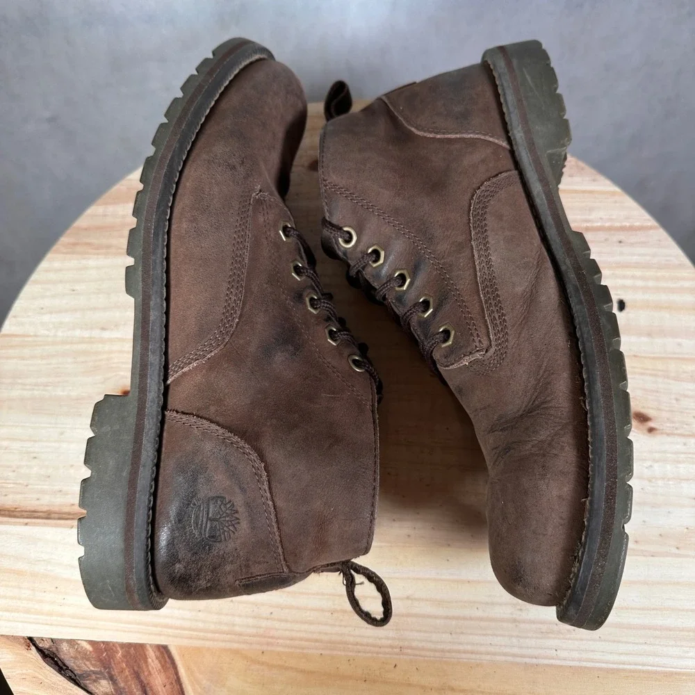 Timberland Larchmont II Chukka Boots Mens 10 Dark Brown Waterproof Leather A44MG